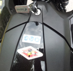 Honda NC700X - Serratura vano portacasco