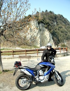 Transalp xlv 700 sulla strada per tignale