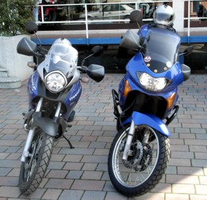 Confronto frontale tra Transalp 2008 e 2002