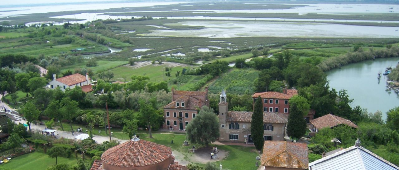 view of Venice lagoon from belltower of Torcello torcellocampanile